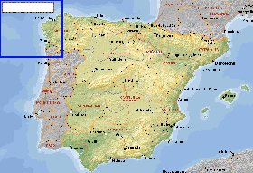 Administratives carte de Espagne