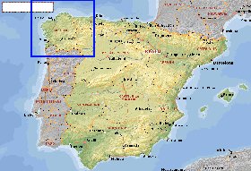 Administratives carte de Espagne