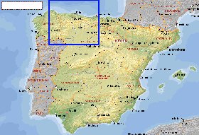 Administratives carte de Espagne