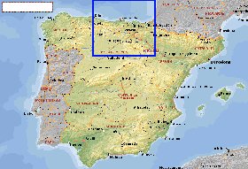 Administrativa mapa de Espanha