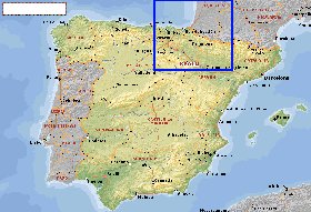 Administrativa mapa de Espanha