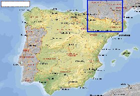 Administrativa mapa de Espanha