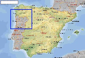 Administrativa mapa de Espanha