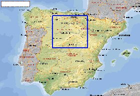 Administratives carte de Espagne