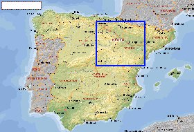 Administratives carte de Espagne