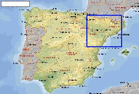 Administratives carte de Espagne