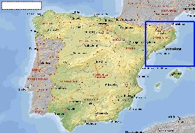 Administrativa mapa de Espanha