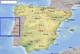 Administratives carte de Espagne