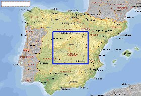 Administrativa mapa de Espanha