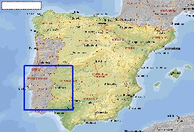 Administrativa mapa de Espanha