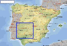 Administrativa mapa de Espanha