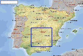 Administratives carte de Espagne