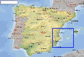 Administratives carte de Espagne