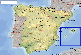 Administratives carte de Espagne