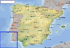 Administrativa mapa de Espanha