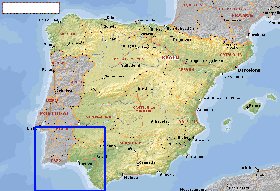 Administratives carte de Espagne