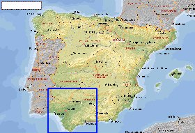 Administratives carte de Espagne