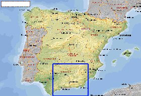 Administratives carte de Espagne