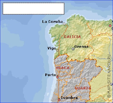 Administrativa mapa de Espanha