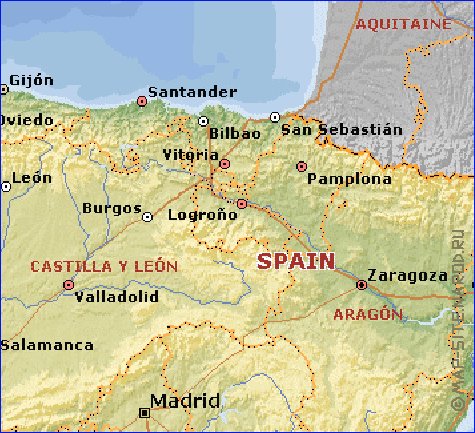 Administrativa mapa de Espanha