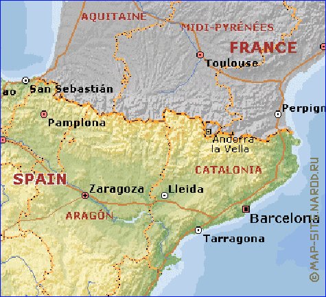 Administratives carte de Espagne