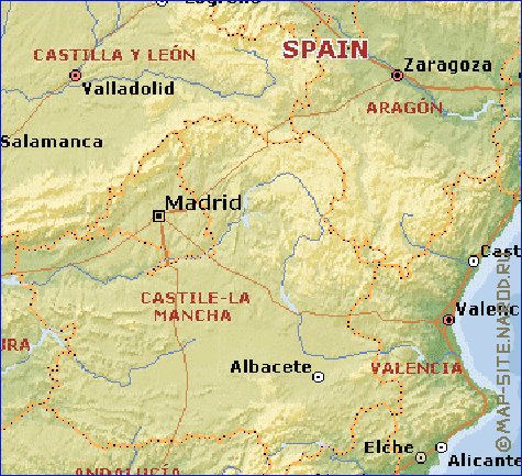 Administrativa mapa de Espanha