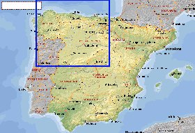 Administratives carte de Espagne