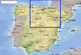 Administrativa mapa de Espanha