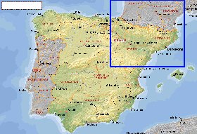 Administratives carte de Espagne