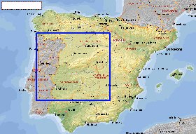 Administrativa mapa de Espanha