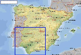 Administrativa mapa de Espanha