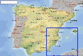 Administratives carte de Espagne