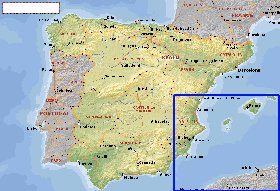 Administratives carte de Espagne