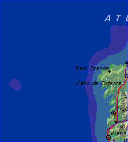 Fisica mapa de Espanha em ingles