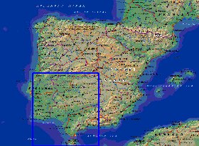 Fisica mapa de Espanha em ingles