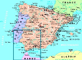 carte de Espagne