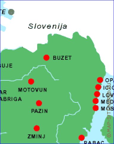 carte de Istrie