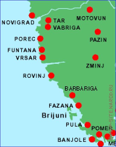 carte de Istrie