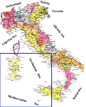 Administratives carte de Italie