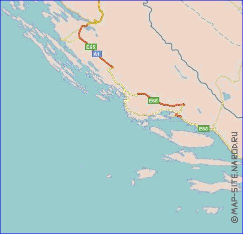 carte de des routes Italie