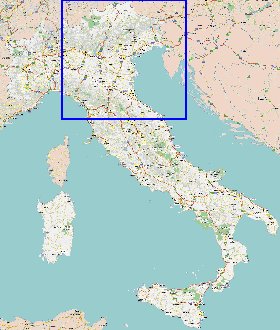 carte de des routes Italie