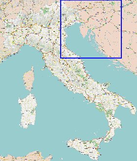 carte de des routes Italie