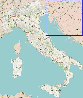 carte de des routes Italie