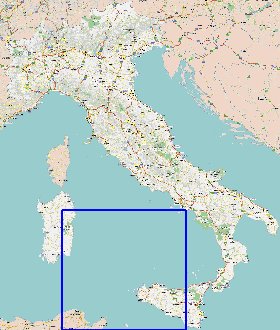 carte de des routes Italie