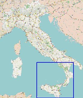 carte de des routes Italie