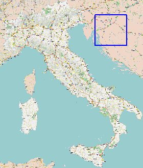 carte de des routes Italie