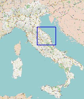 carte de des routes Italie