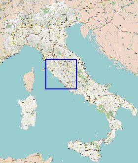 mapa de de estradas Italia