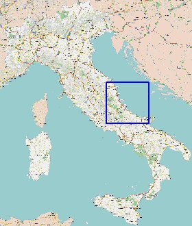carte de des routes Italie