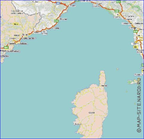 carte de des routes Italie